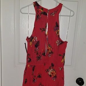 womens high lo shorts outfit floral new XL